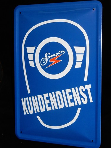 Blechschild simson - blechschild,