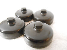 Neuw.Bakelit Klingeltaster Aufputz Schalter schwarz Steckdose DUX 50ger Jahre