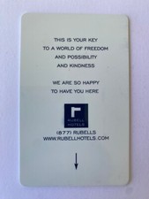 Hotel Zimmerkarte | Key Card | Schlüsselkarte | Rubells Hotels