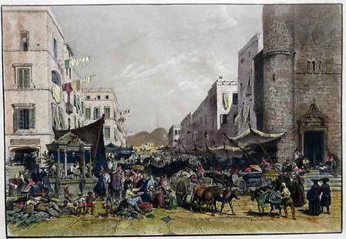 Neapel strasse markt napoli - neapel,
