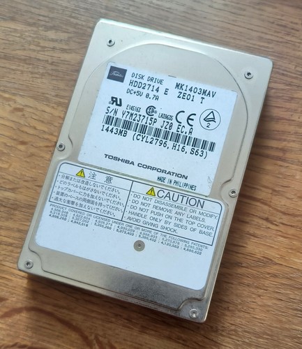 Toshiba hdd mk1403mav - hdd, 2,5"