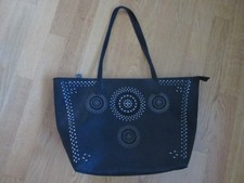 DESIGUAL?TOTE BAG★Shopper★Schulter-Tasche★Shopping★College★w NEU★Laptop★schwarz