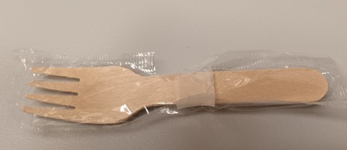 Gabel aus holz imbiss - gabel,