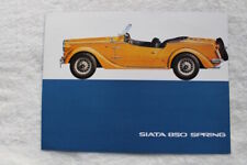32B 560 Siata 850 Spring auf Basis Fiat 850 Prospekt-Blatt Brochure-Sheet