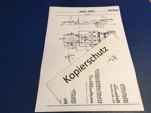 Maßplan bodengruppe datsun - maßplan,