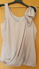 Bluse Top ärmellos Champagner
