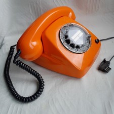 70er Telefon Wählscheibe Orange FeTAP 611-TN Top + Funktion/TAE-Stecker