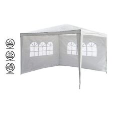 Pavillon Gartenzelt 3x3m Partyzelt Pavillion mit Seiten Bierzelt  Blau,Grün,Weiß