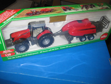 Siku Farmer 1:50 1951 ,,MF Traktor mit MF Ballenpresse,, NEU in OVP