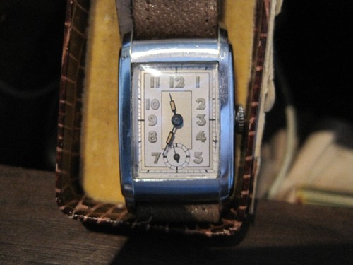 Art deco herrenarmbanduhr - art,