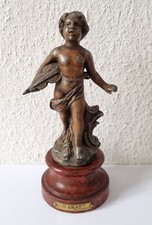 Schöne, alte Zinkguss Figur / Statue - LE CHANT von Ruchot - Frankreich um 1900