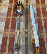 Italienischer versilberter Pastalöffel – SILVERPLATED ITALY E.P. ZINC – Vintage