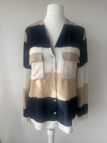 Zara basic bluse - bluse, gestreift
