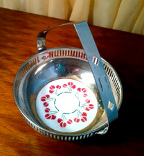 Henkel- Schale Servier- Schälchen wohl Villeroy Boch Dekor 3196 Jugendstil antik