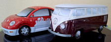 VW Bulli T1 Combi+VW Beetle -