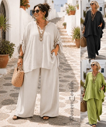Lagenlook sommer marlene hose - lagenlook,