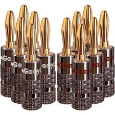 Bananenstecker 24k vergoldet