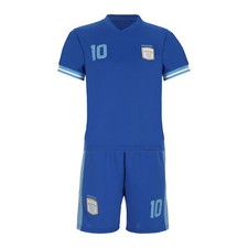 Argentinien Kinder Sport Trikot Set - Fußball WM EM Fan Zweiteiler Argentina