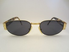 ★ STING ★ SONNENBRILLE Mod 4136 NICKELBRILLE SUNGLASSES GOLD SCHWARZ BIKER ITALY