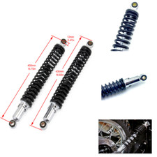 Stoßdämpfer 400mm Federbeine Chrom Schwarz für Honda XL100 XL125 XL185 TL125