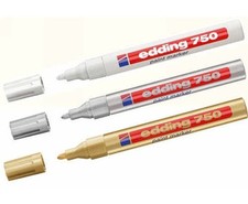 Lackmalstift Edding 750 Lackmarker Lackstift 2-4 mm 12 Farben   Steine bemalen
