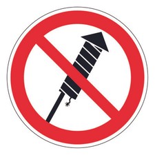 Aufkleber Feuerwerk Verbot