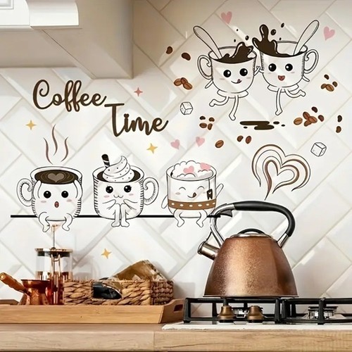 Wandtattoo küche kaffee - xl,