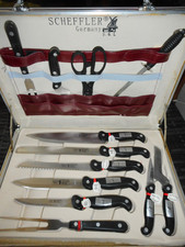 Scheffler - Besteckkoffer - Messerset - Steakmesser - Küchenmesser
