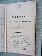 1835  AKTE/POTOKOLL GELNHAUSEN  50 Seiten  Immobilien, Steuerkataster, Kaufbrief