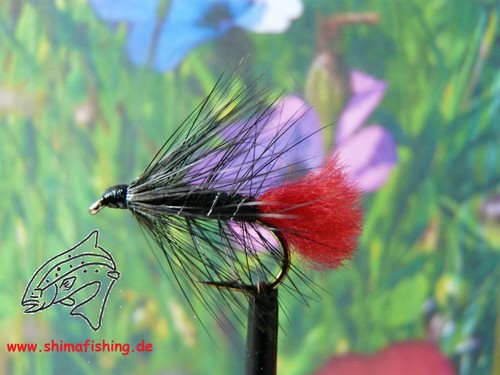 Nassfliege black zulu 3er - zulu, "