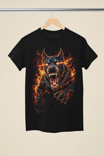Hellhound doberman flame - hellhound,