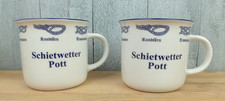 2x maritimer Keramik Becher Schietwetter Pott 350ml Seemannsknoten (RA)