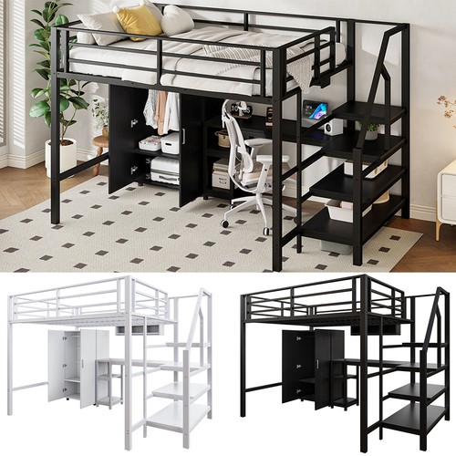 Hochbett mit kleiderschrank - hochbett,