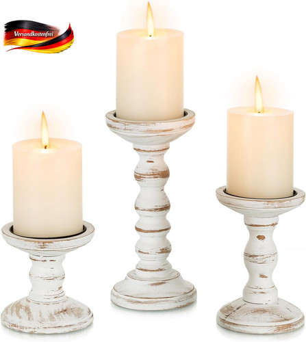 Holz-Kerzenständer