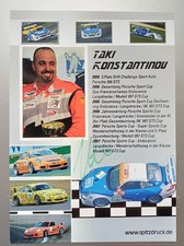 Motorsport Autogrammkarte Taki Konstantinou, Porsche Sports Cup