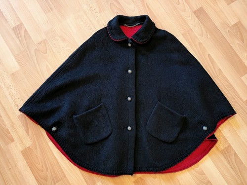 Vintage loden cape umhang - loden-cape,