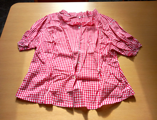 Damen trachtenbluse rot weiß - damen,