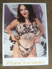Mona Peaches - Model / Erotik, FunDorado Autogrammkarte (original signiert)