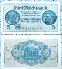 Banknote 5 Reichsmark 1939 -