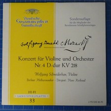 Mozart Konzert für Violine und Orchester Nr.4 Deutsche Grammophon LP2684