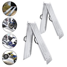 2x Auffahrrampe Rampe Max 400 kg klappbar Auffahrschiene Laderampe Motorradrampe