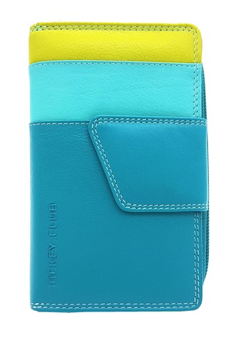 Leder damen geldbörse hoch - leder,