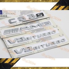 Chrom-Zierleiste C-Klasse C63S AMG V8BITURBO Heckaufkleber für die Karosserie