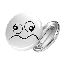 Button Freaky Smiley Anstecker Pin Geschenk Idee Souvenir Geburtstag Weihnachten