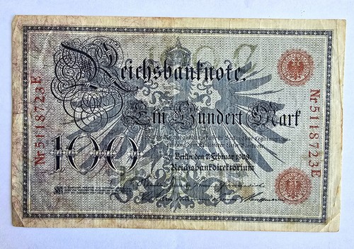 100 mark reichsbanknote - reichsbanknote, 7