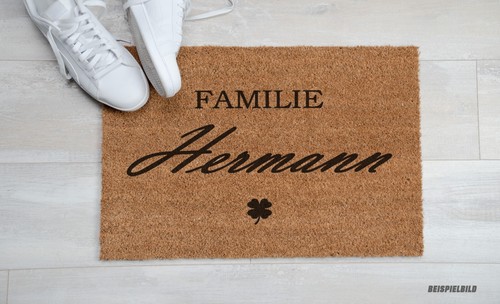 Kokos fußmatte personalisiert - kokos,
