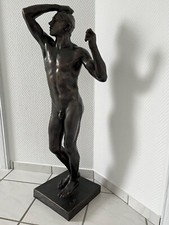 Skulptur von Auguste René Francois Rodin - Das Eherne Zeitalter, ca 105 cm hoch