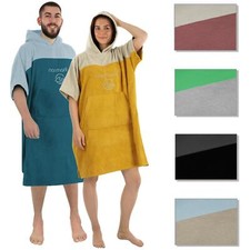 Badeponcho Surfer Poncho Strandponcho Bauchtasche Kapuze Umziehen Damen Herren