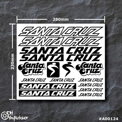 Santa cruz sticker schwarz - sticker,