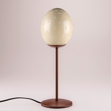 Tischlampe Straußenei "Sterne